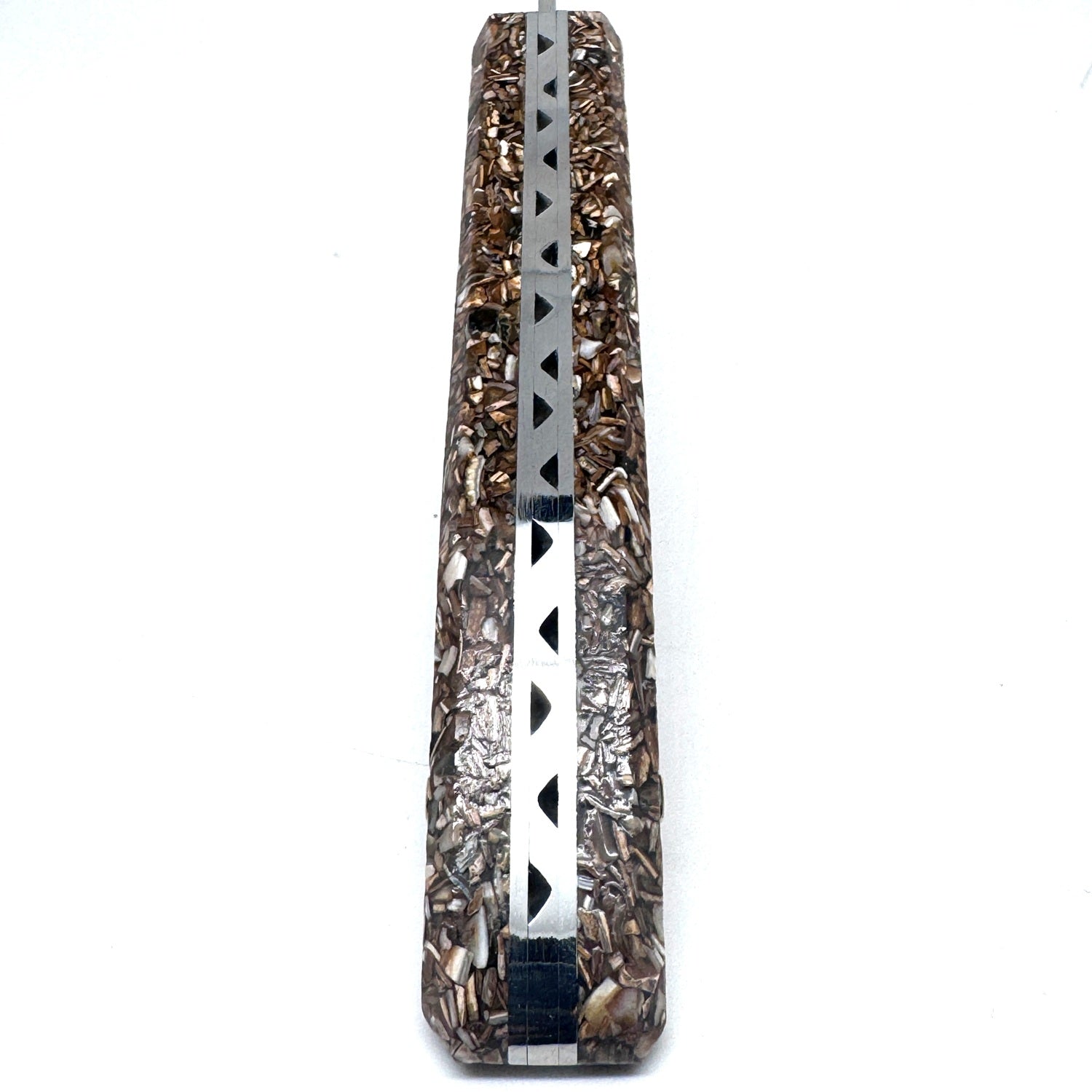 Couteau du chef manche en coques brunes