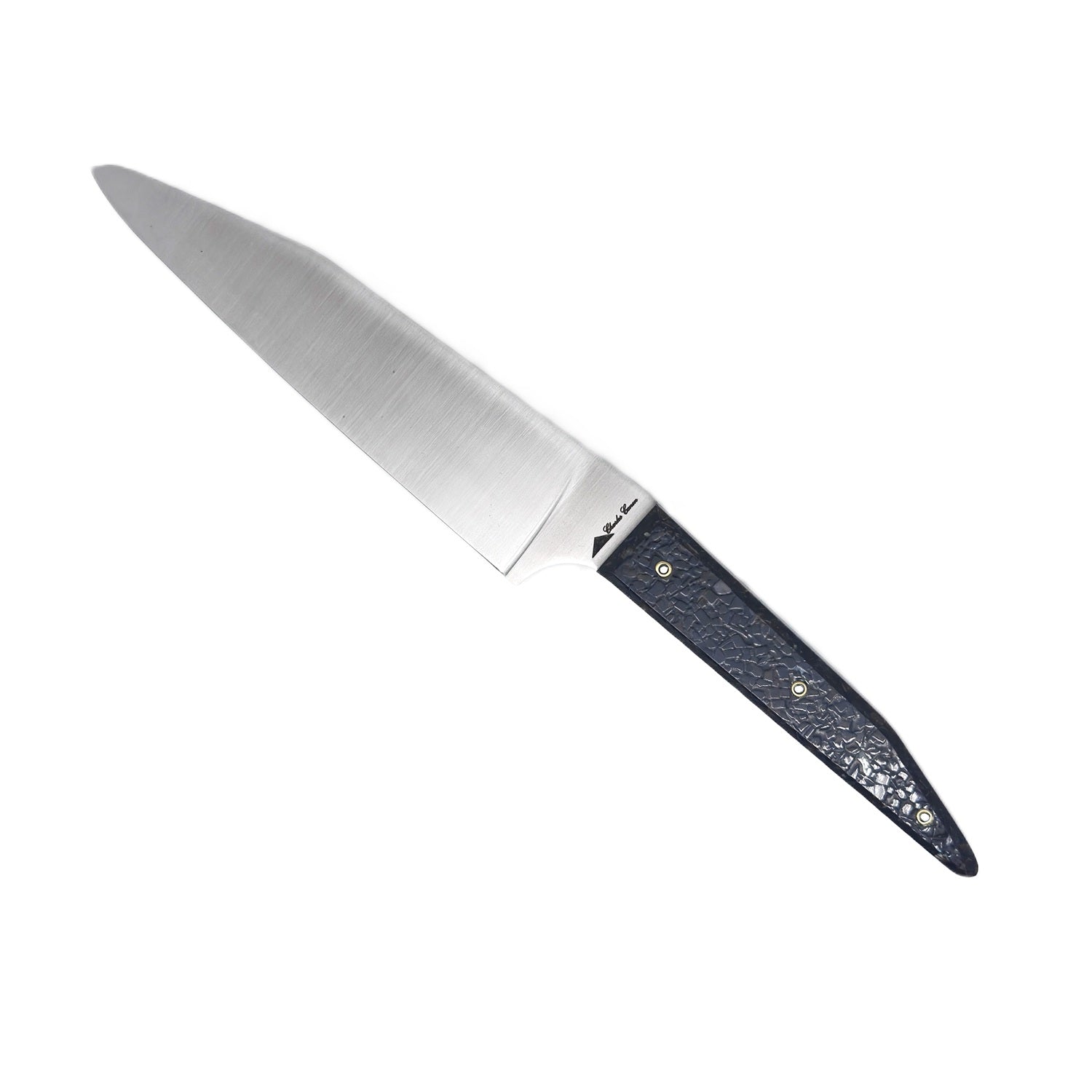 Couteau du chef manche en coquilles de moules perlières