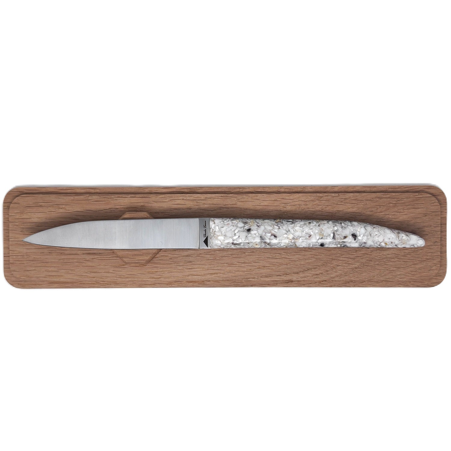 Coupe papier avec son manche en coquilles d'huitres