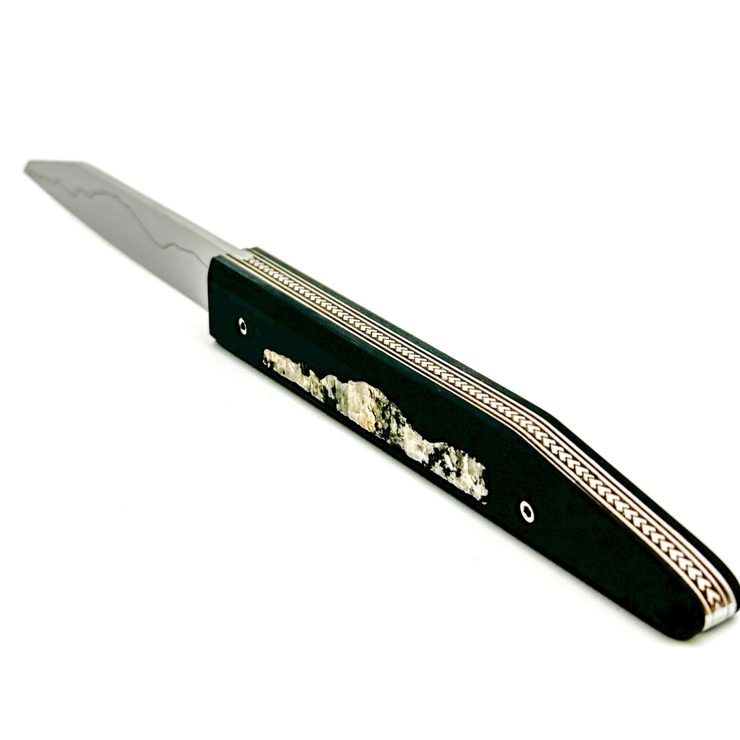 Mont Blanc granite handle knife