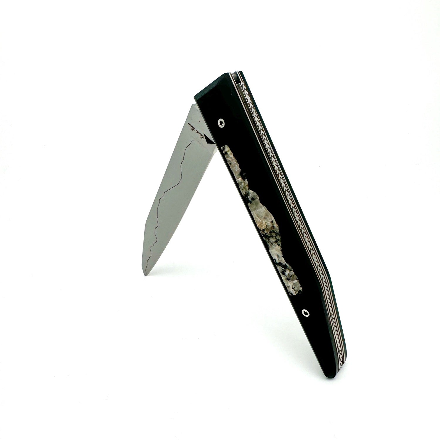 Mont Blanc granite handle knife
