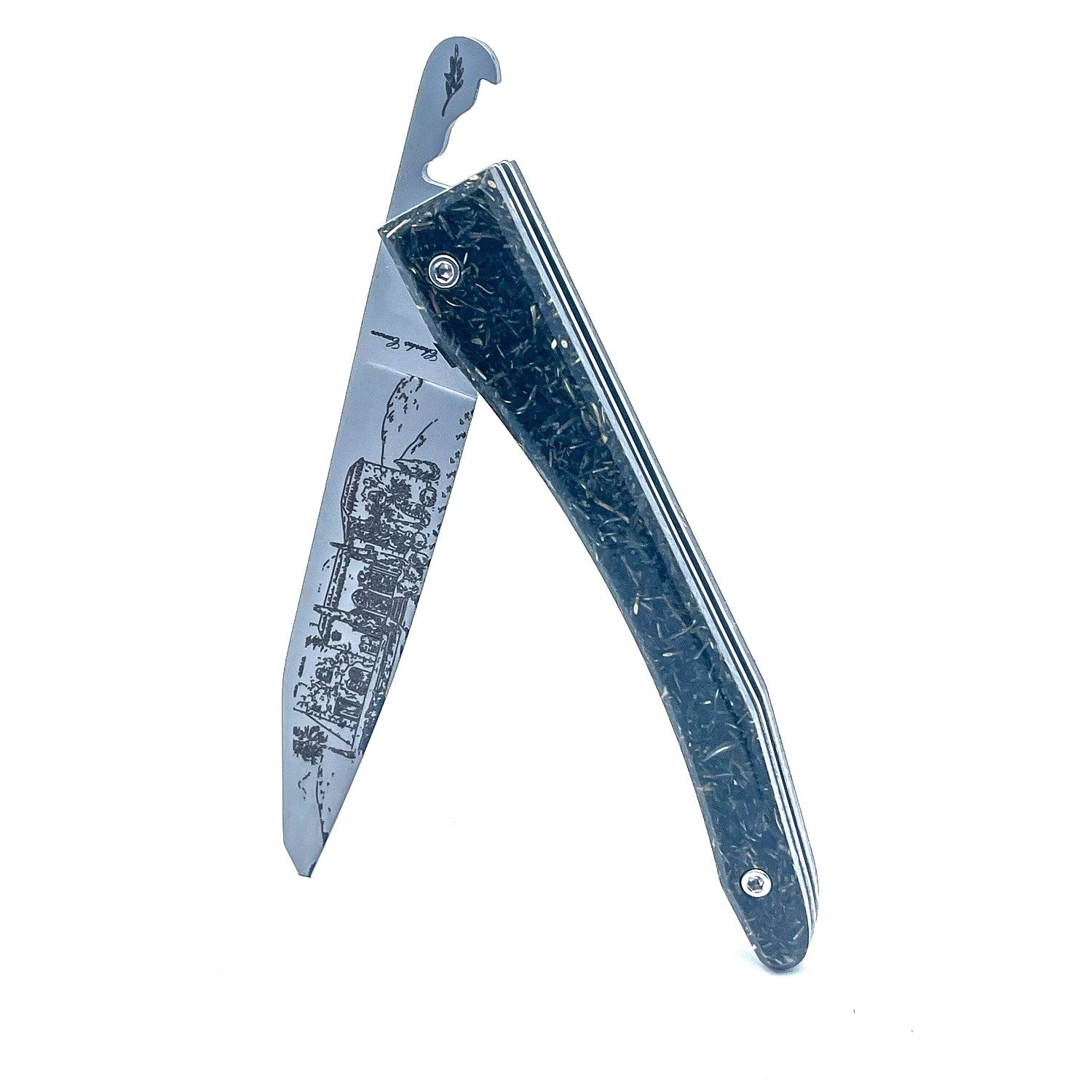 Piedmontese knife with Provence grass handle