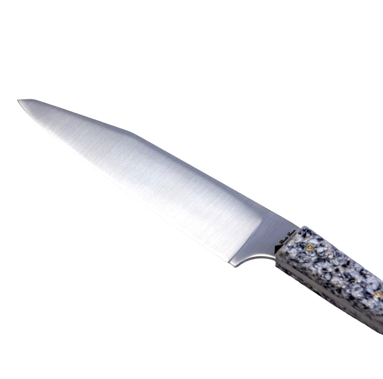 Couteau du chef manche en mélange de coquilles de moules et d'huîtres