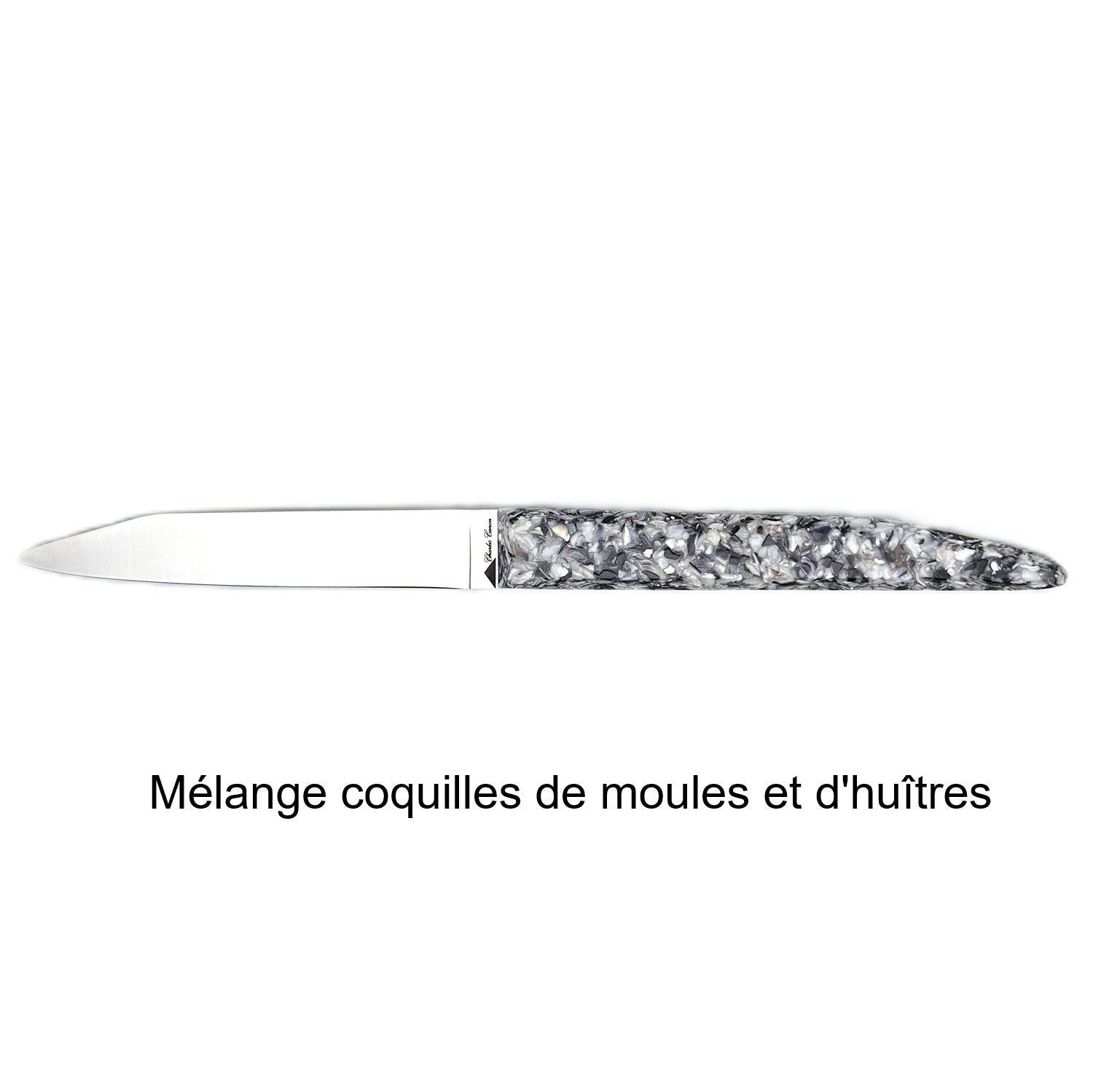 6 couteaux de table avec un mélange de finition