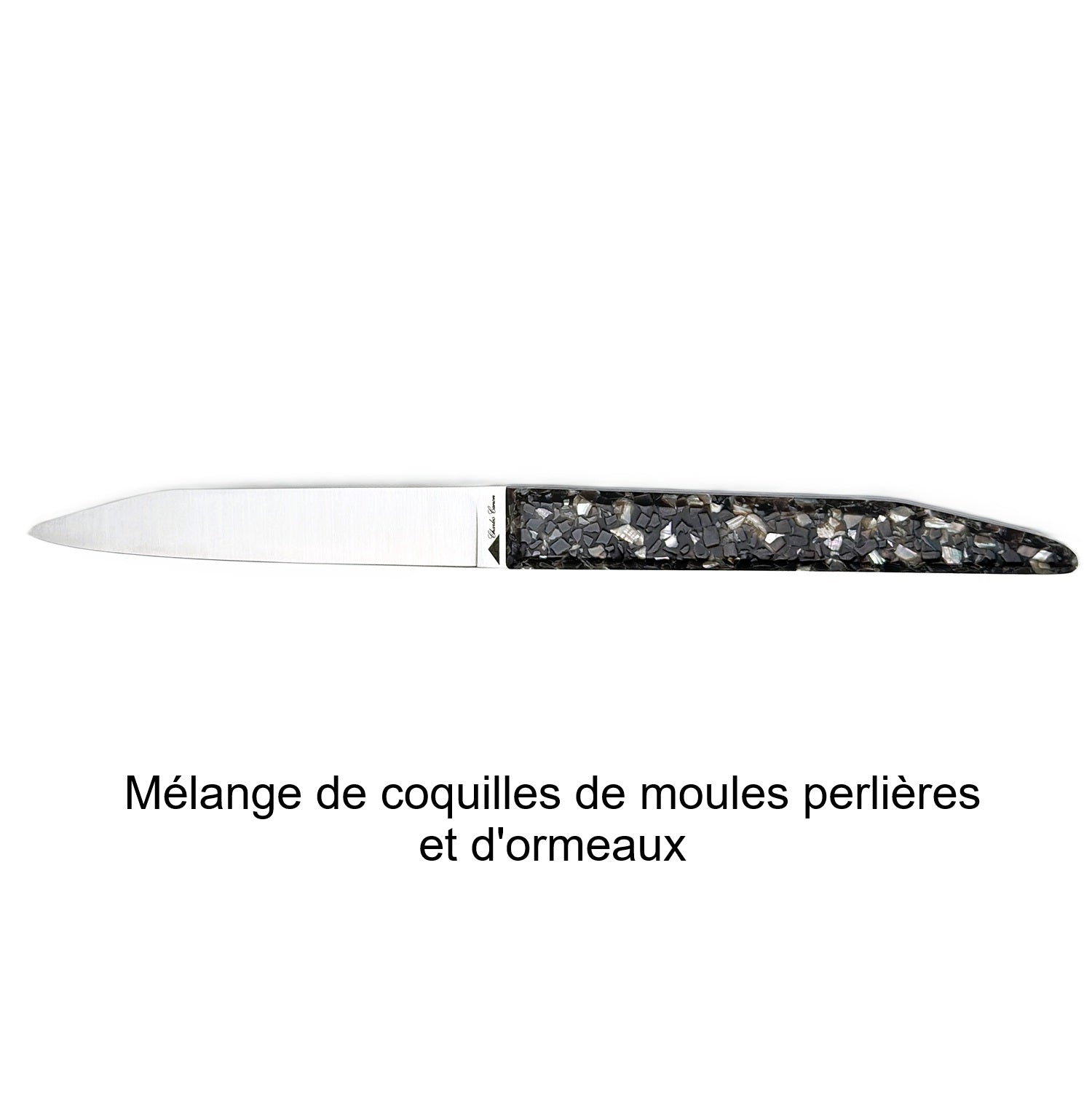 6 couteaux de table avec un mélange de finition