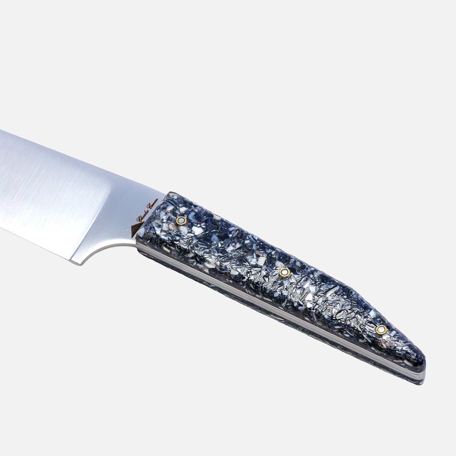 Couteau du chef manche en coquilles de moules
