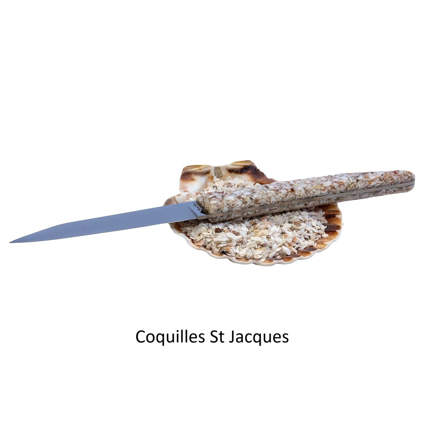 6 couteaux de table avec un mélange de finition
