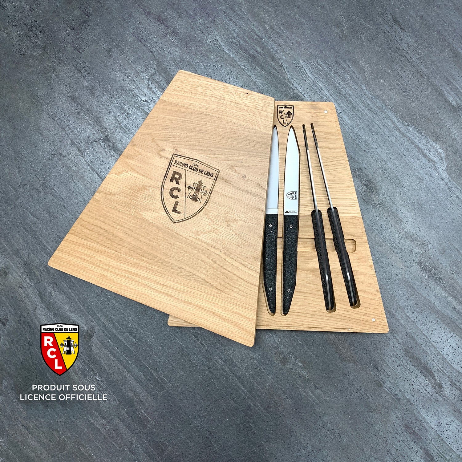 Box of 6 BLACK edition table knives (UNDER OFFICIAL LICENSE)