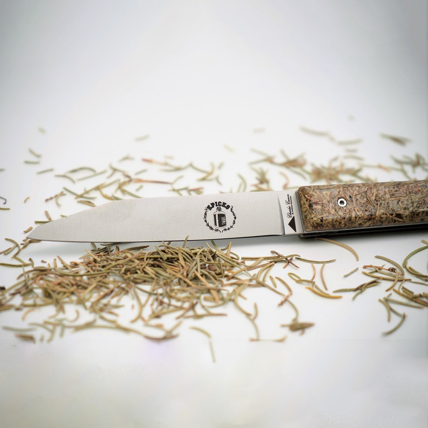 Provence herb handle knife