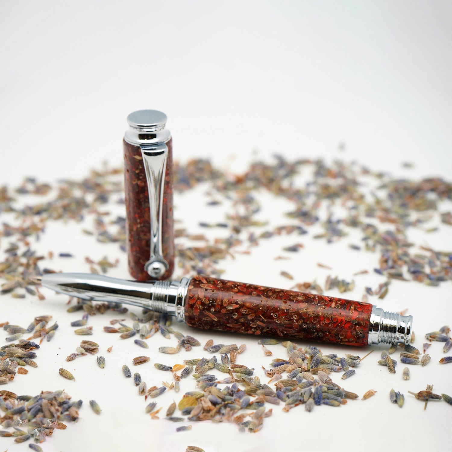 Stylo roller en lavande rose