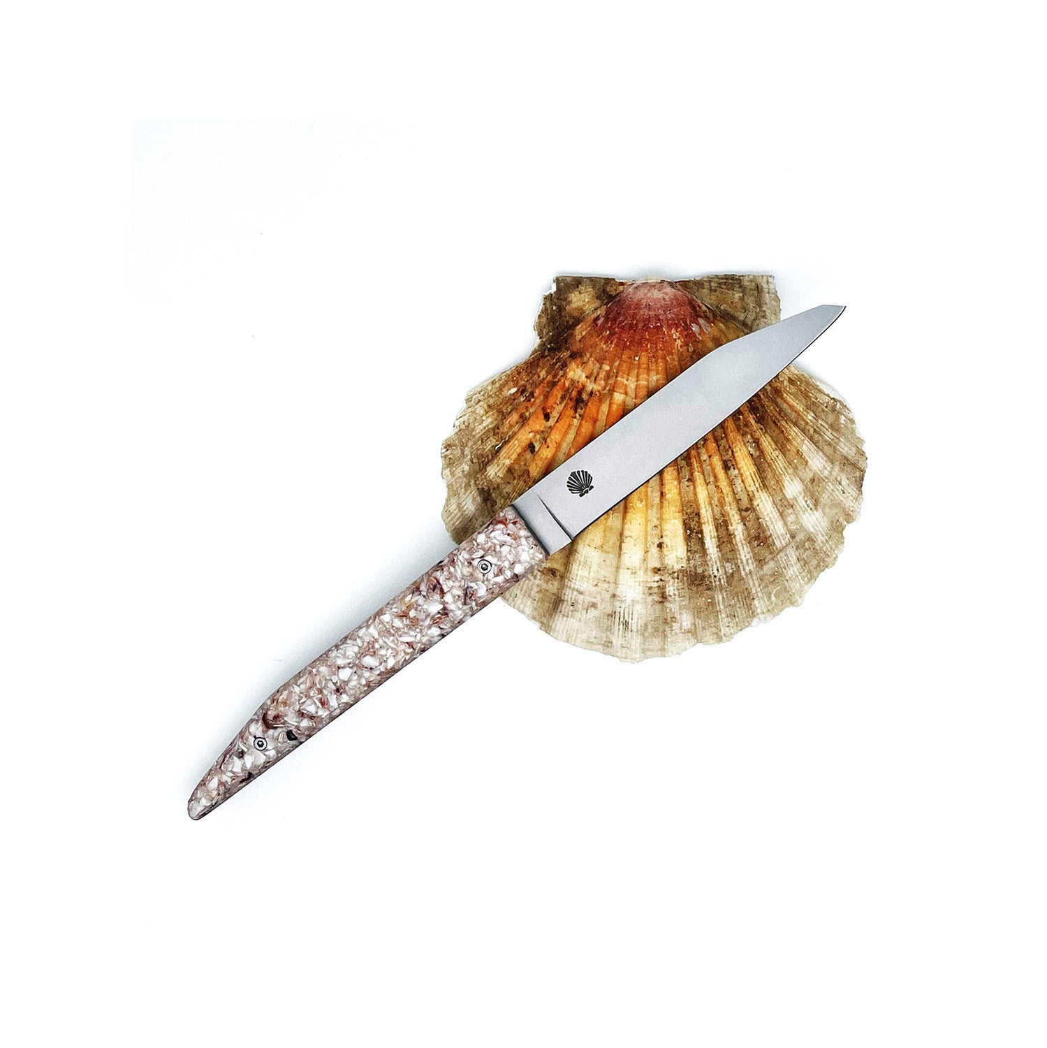 Couteau manche en coquilles St Jacques