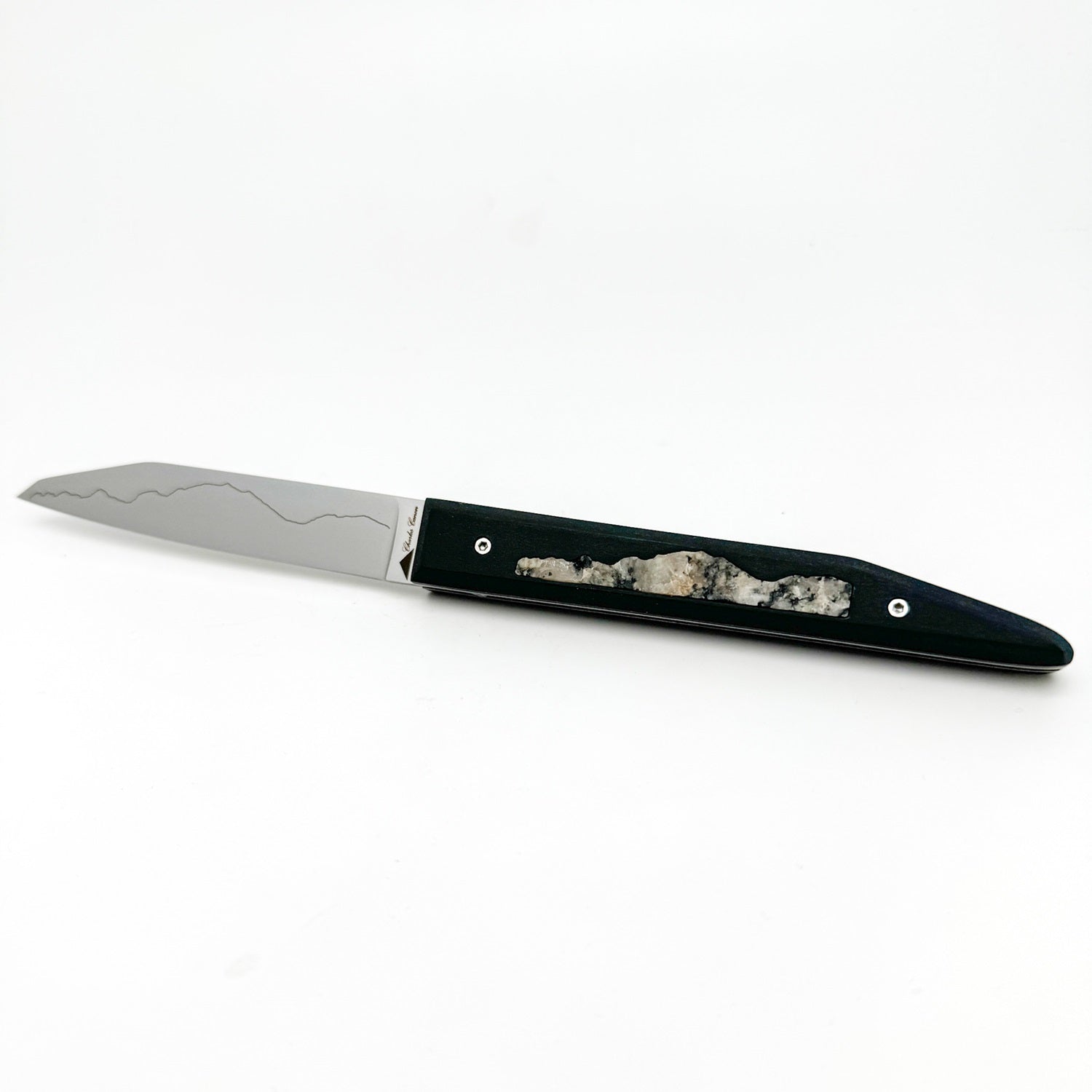 Mont Blanc granite handle knife 