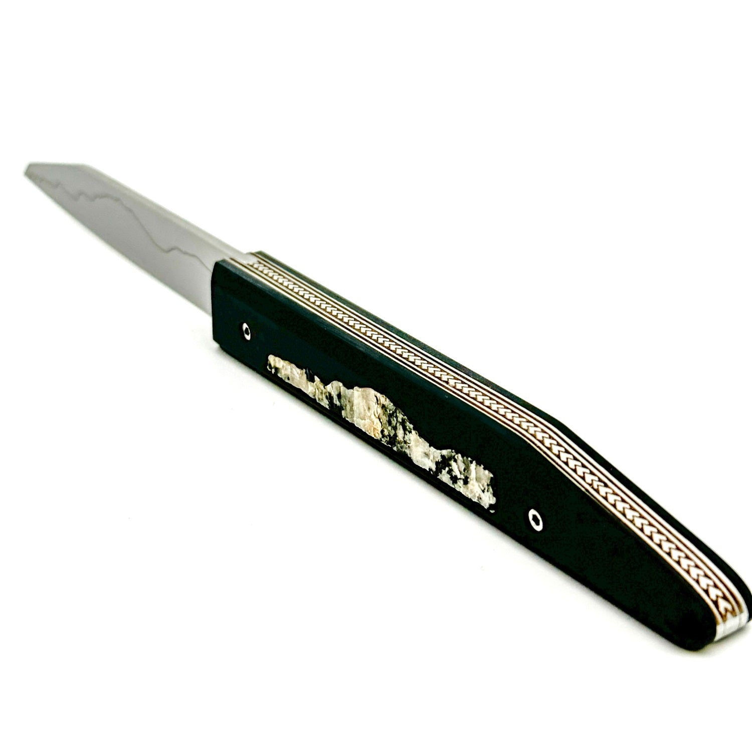 Mont Blanc granite handle knife 