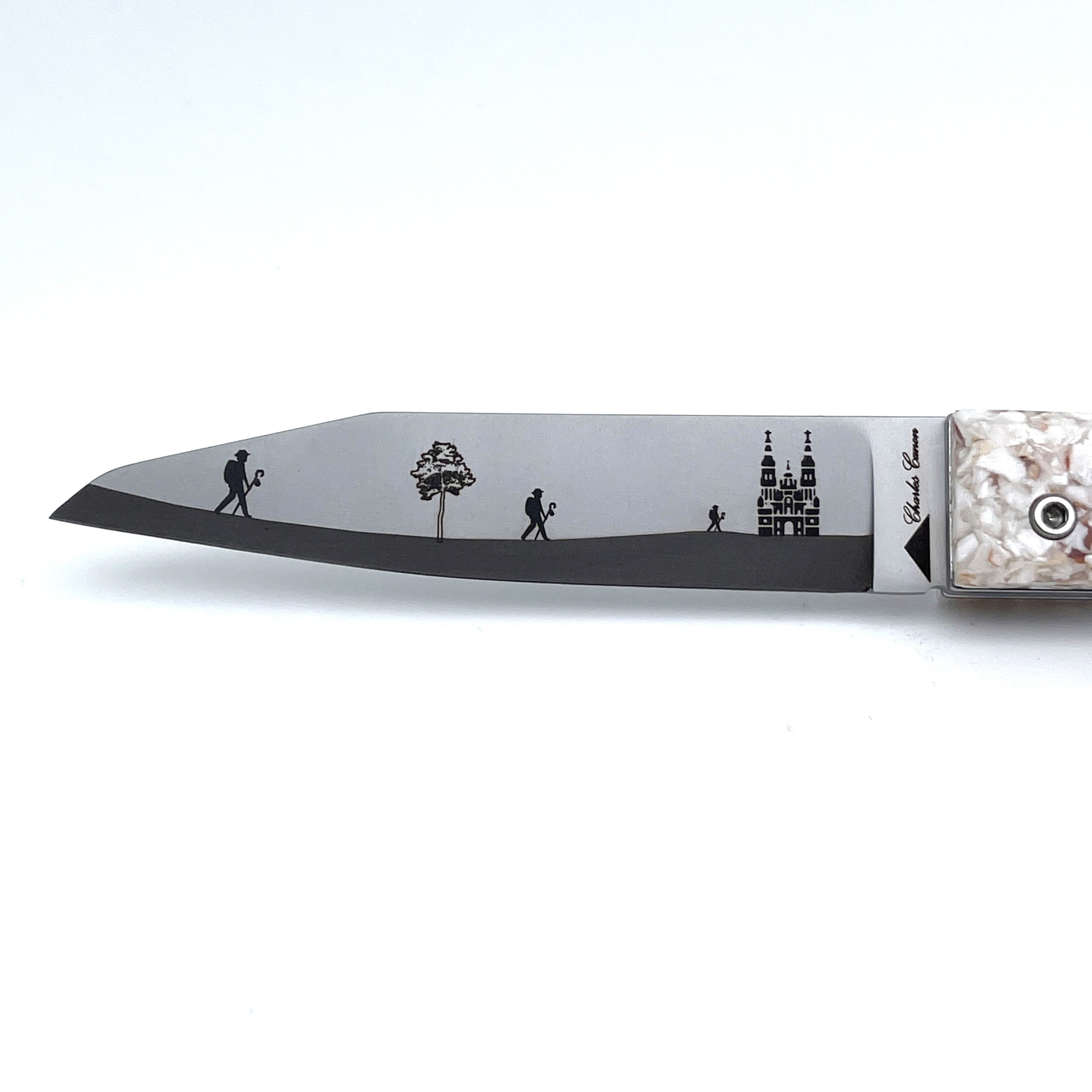 Piedmontese knife The Pilgrim of Santiago de Compostela