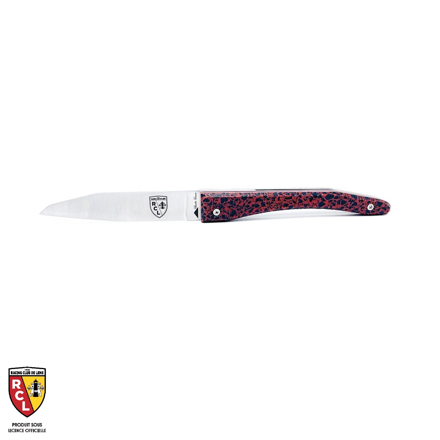 RC LENS Piedmontese knife with its BLOOD and GOLD charcoal handle (UNDER OFFICIAL LICENSE)