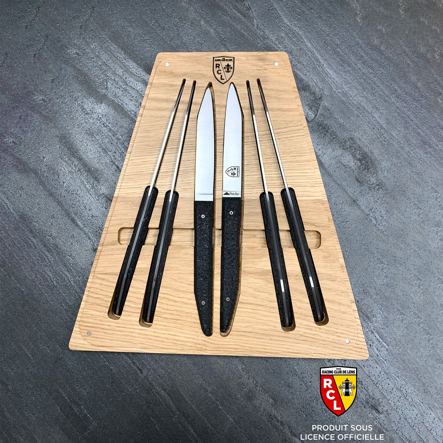 Box of 6 BLACK edition table knives (UNDER OFFICIAL LICENSE)