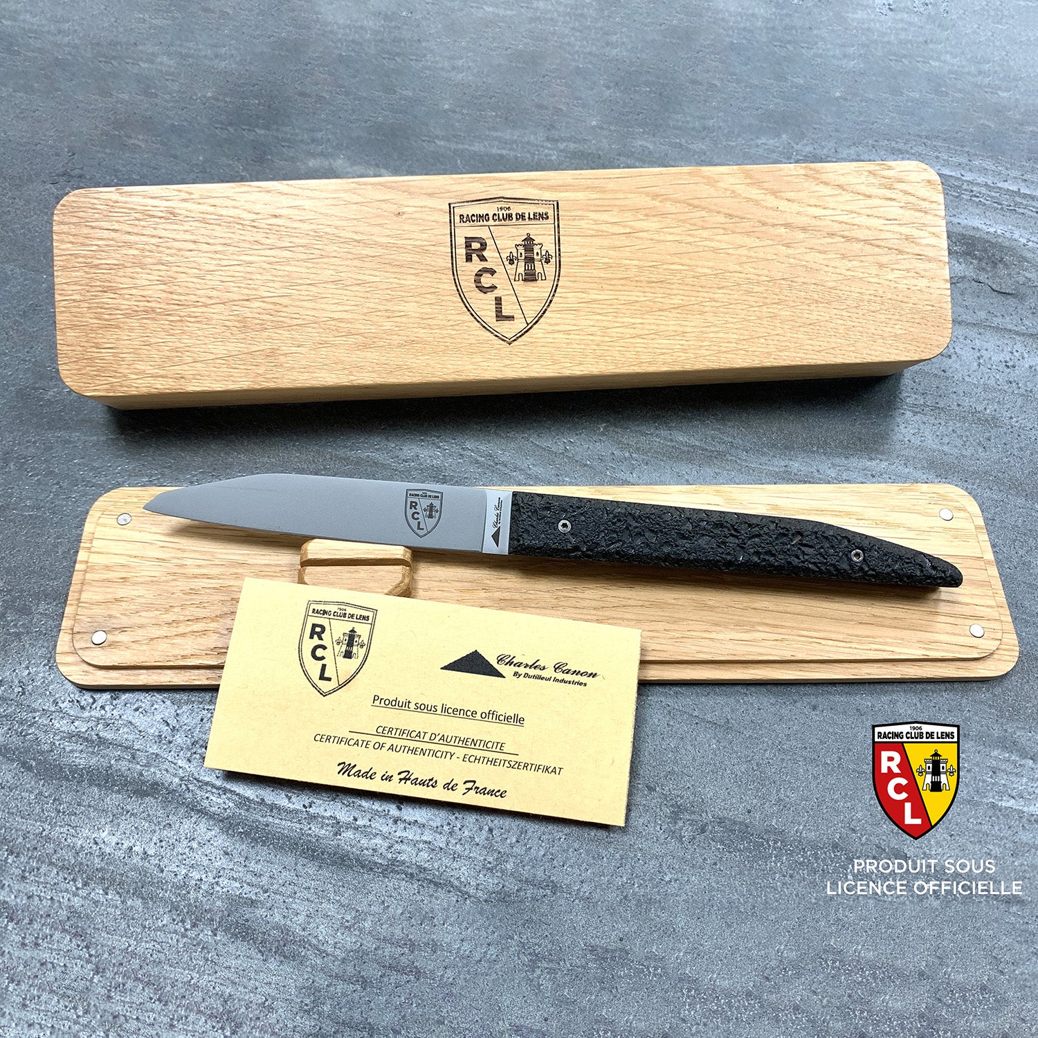 RC LENS BLACK edition folding knife (OFFICIALLY LICENSED)