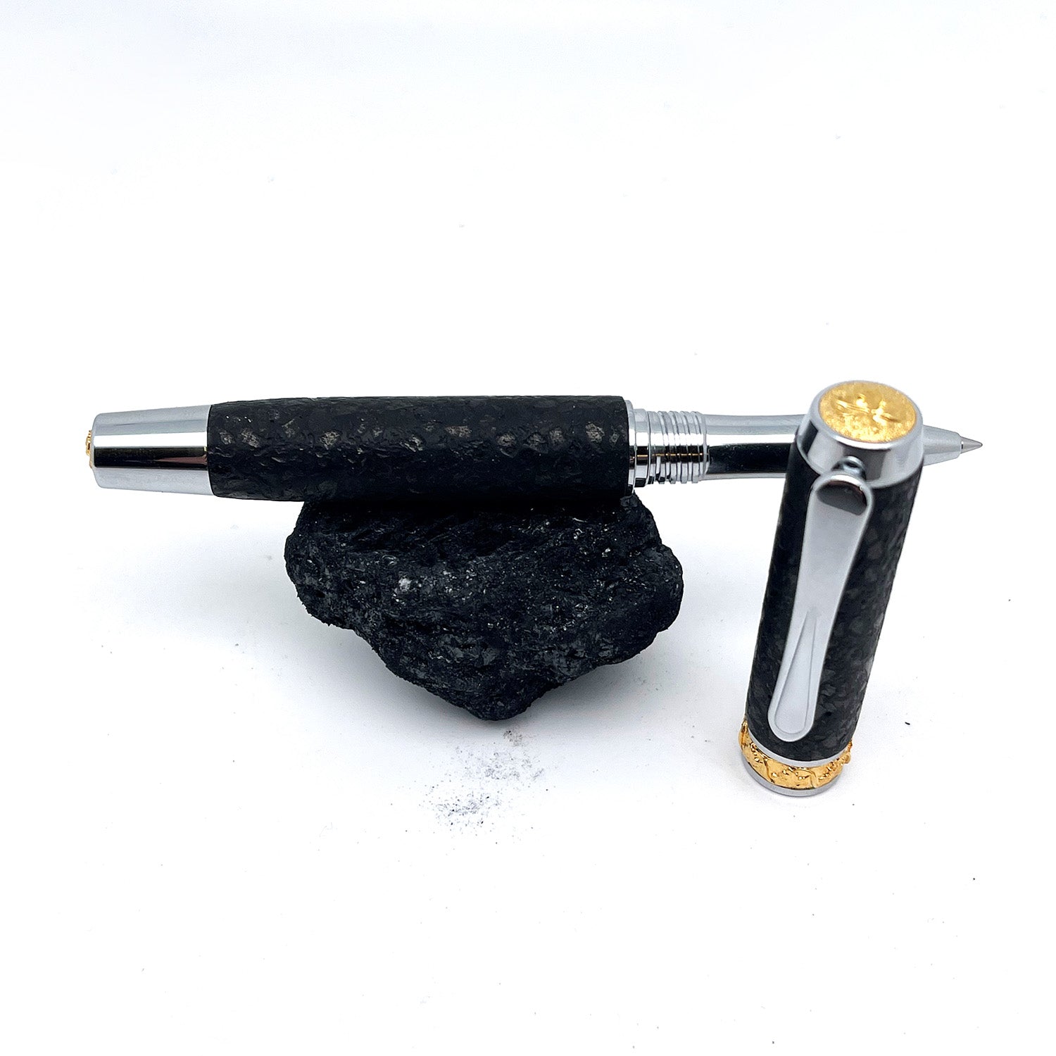 Luxury raw charcoal roller pen